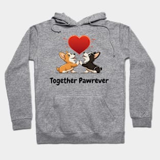 Together Pawrever - Cute Pet Pun Design Hoodie